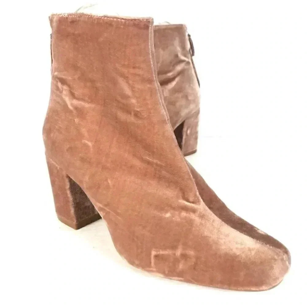 Zara velvet boots